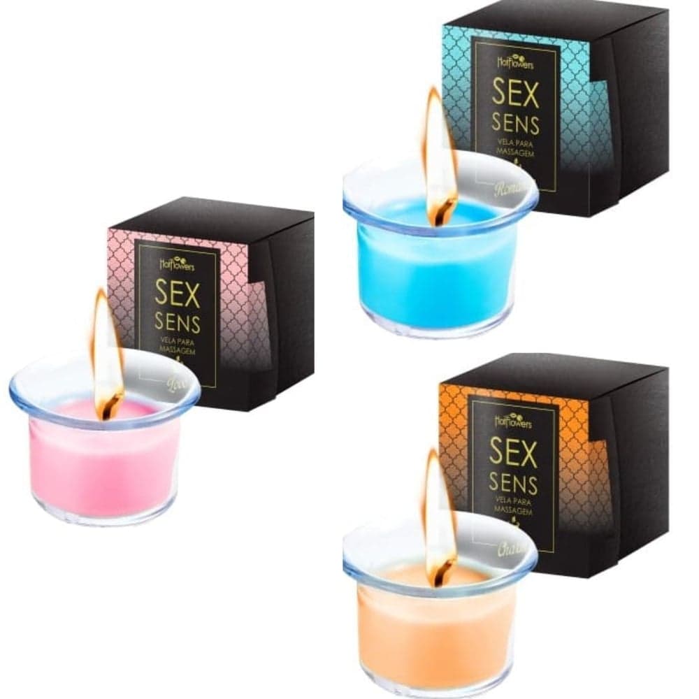 Sex Sens Vela Para Massagem 20g Hot Flowers