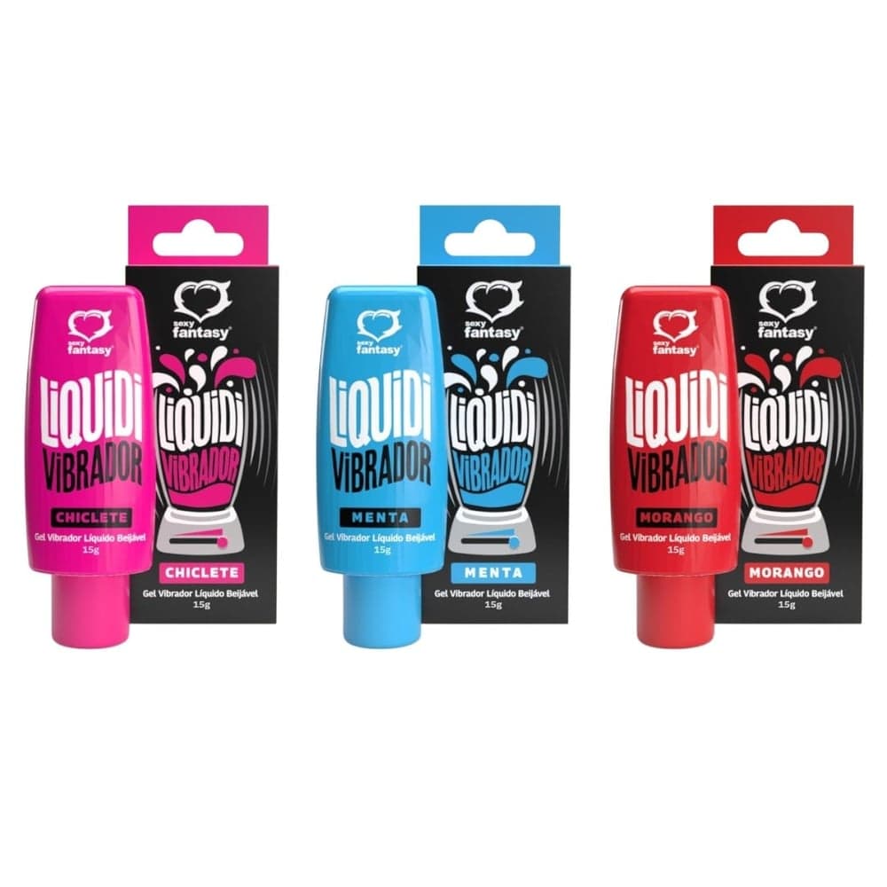 Liquidi Vibrador Gel Vibrador Líquido Beijável 15g Sexy Fantasy
