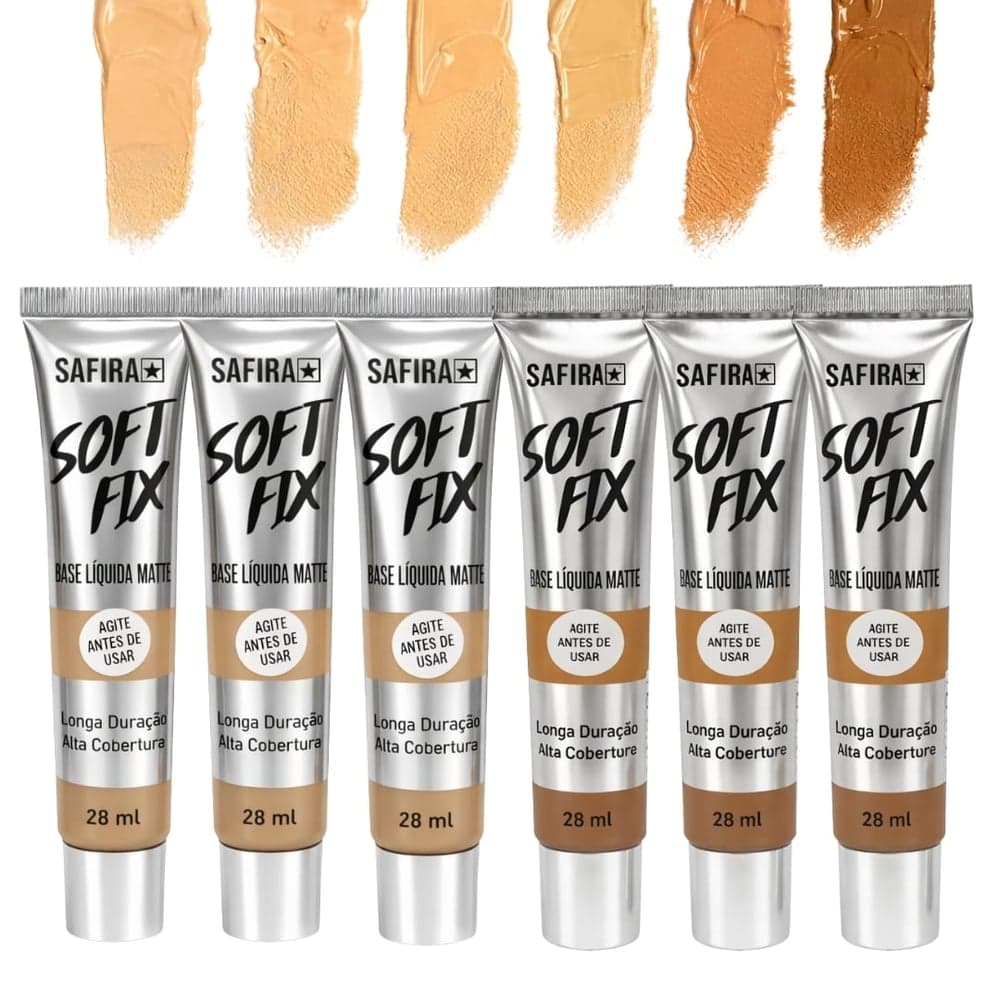 Base Líquida Matte Soft Fix 28ml Safira Cosméticos