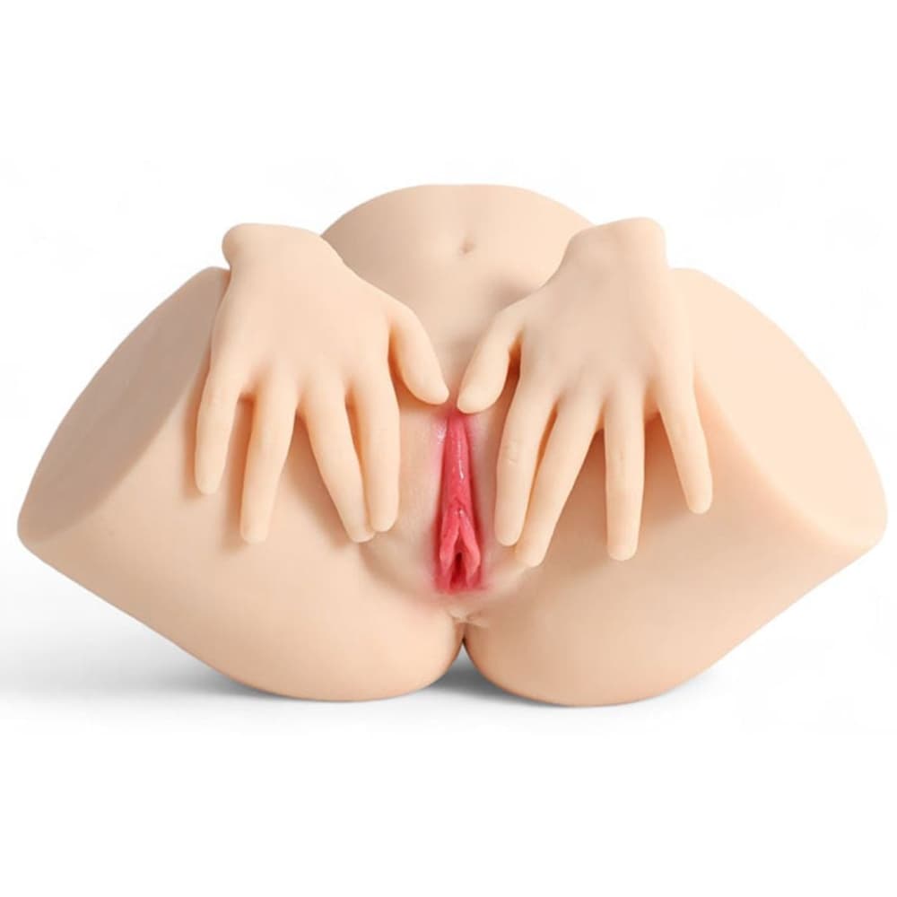 Masturbador Bumbum Com Mãos Em Alto Relevo Com Vagina E ânus