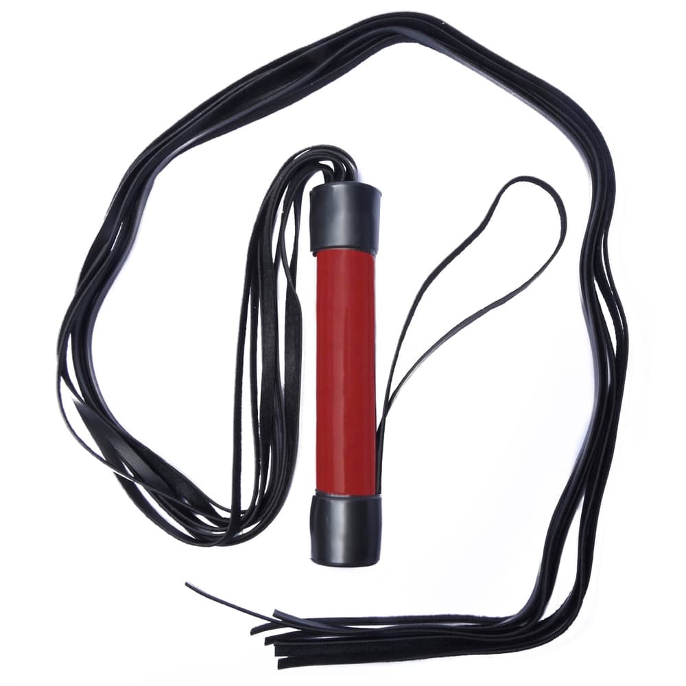 Chicote De Tiras Verniz 80cm Vermelho Dominatrix