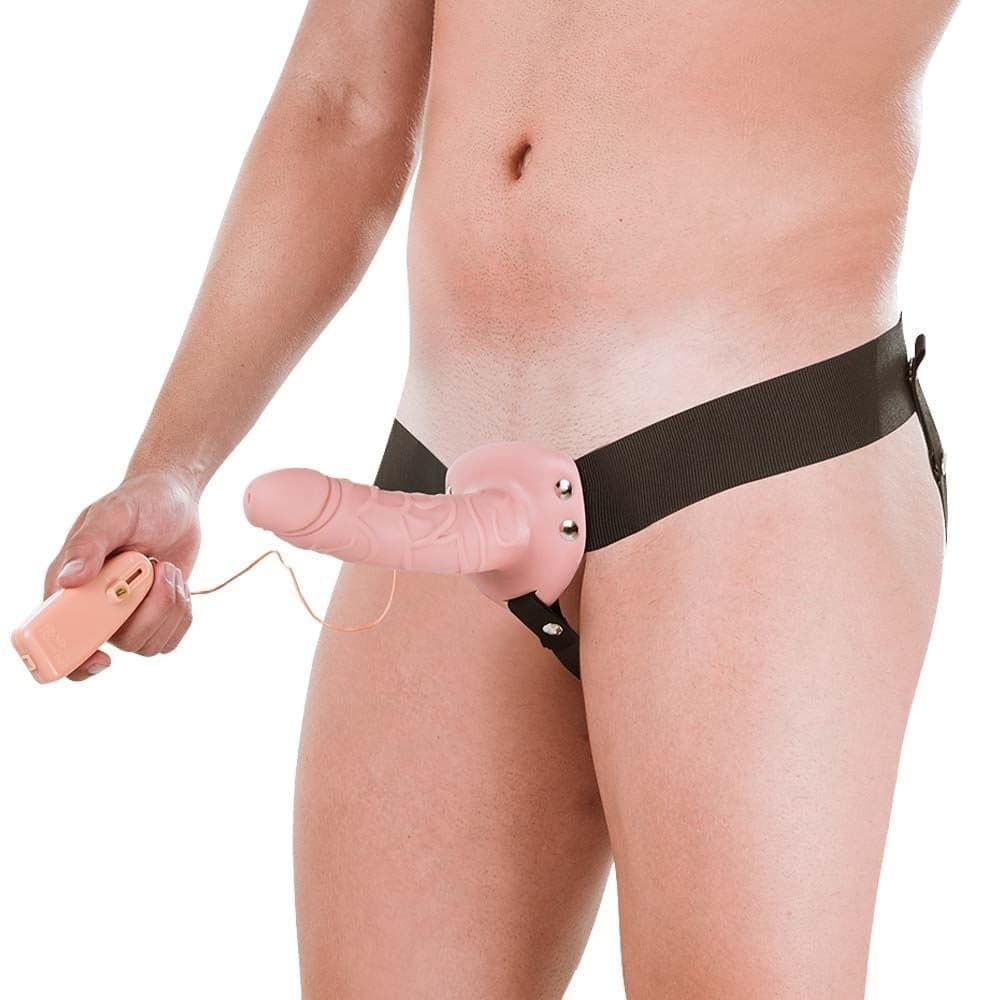 Capa Peniana C/ Cinto Vibro Ext 18x4,5cm Hot Flowers