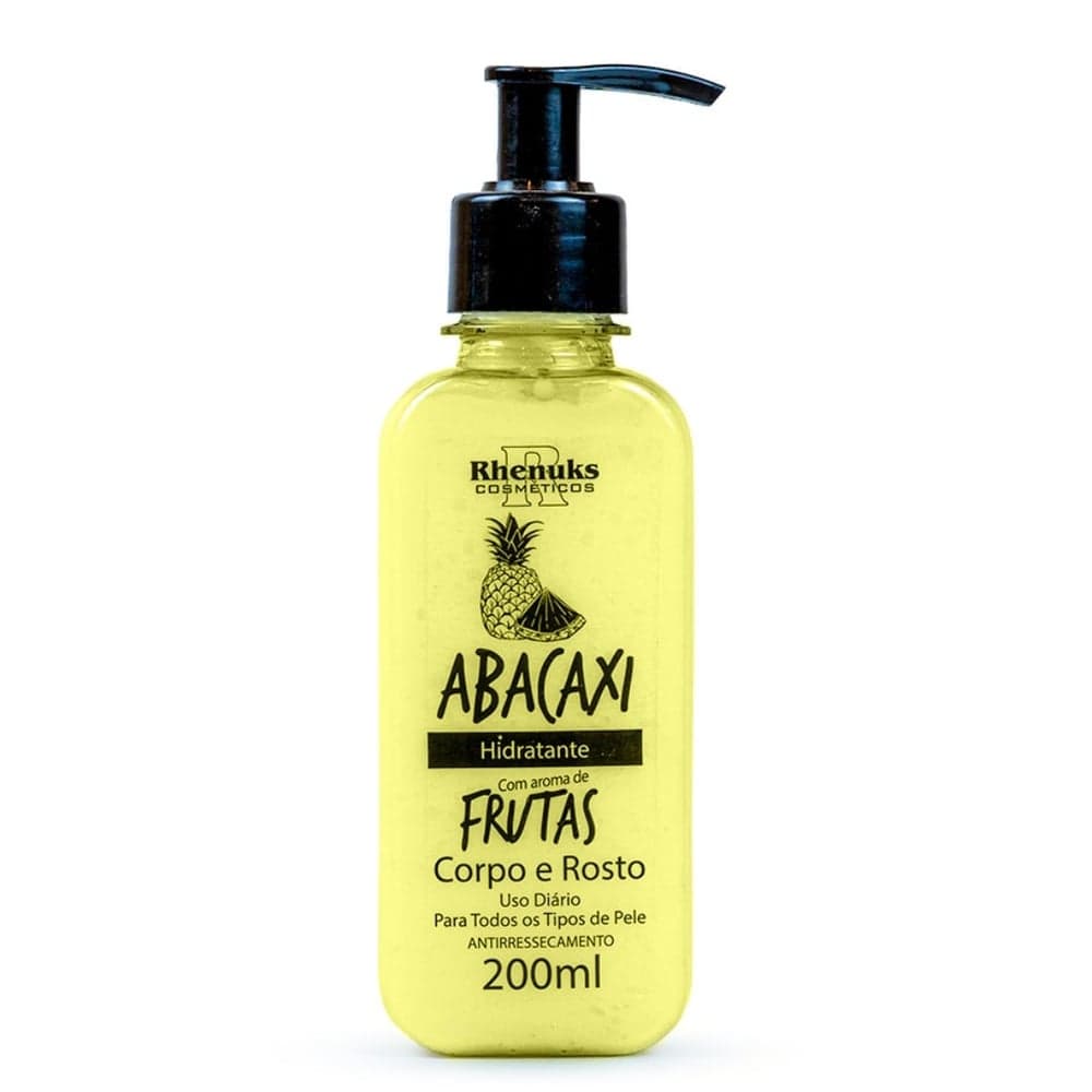 Loção Hidratante Corpo E Rosto Pineaple 200ml Rhenuks