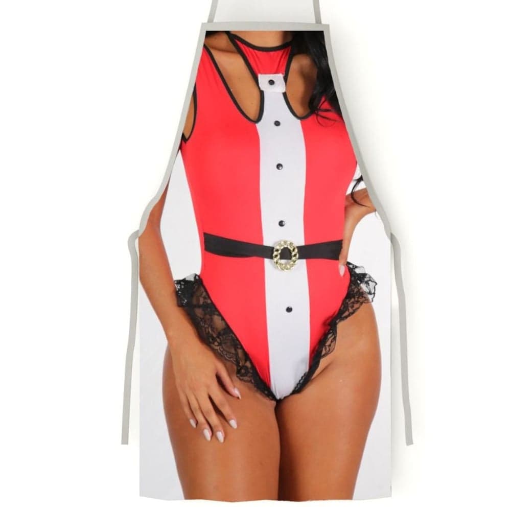 Avental Sexy 3d Feminino Mamãe Noel Pimenta Sexy